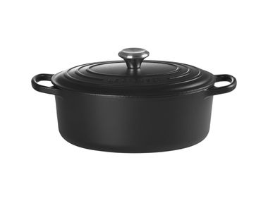Oval Töpf aus Gusseisen LE CREUSET - EVOLUTION 29 Matt Black In Stock