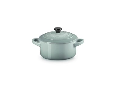 Töpf aus verglastem Feinsteinzeug LE CREUSET - MINI COCOTTE 10 Sea salt In Stock