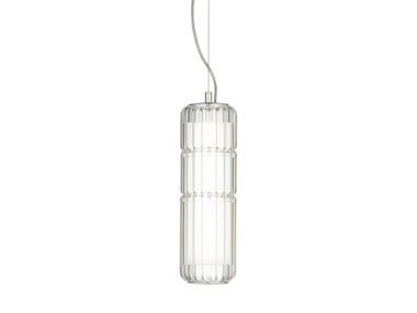 Borosilicate glass pendant lamp LEUCOS - STACKING S 30 V RIG In Stock