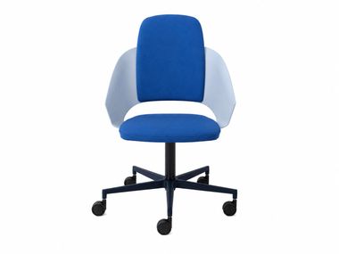 Swivel fabric office chair with castors with 5-spoke base MARA - ICON 7750 In Stock