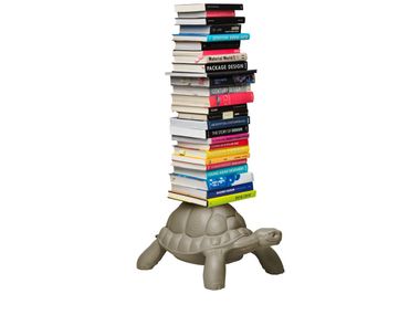 Freestanding bookcase QEEBOO - TURTLE CARRY BOOKCASE DOVE In Stock