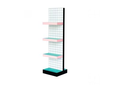 Freestanding MDF bookcase SELETTI - SUPERSHELF BLUE GRID In Stock