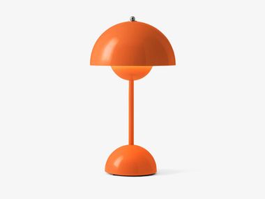Cordless LED polycarbonate table lamp &TRADITION - FLOWERPOT VP9 ZESTY ORANGE In Stock