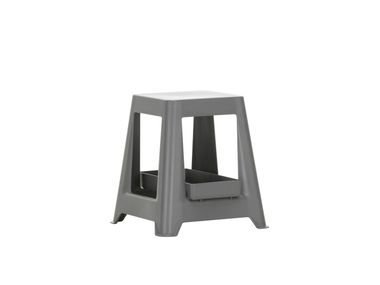 Stackable polypropylene stool VITRA - CHAP SEA DARK GREY In Stock