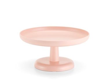 Rundes Serviertablett aus ABS VITRA - HIGH TRAY PALE ROSE In Stock