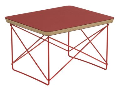 Rectangular steel and wood coffee table VITRA - OCCASIONAL TABLE LTR DARK BRICK In Stock