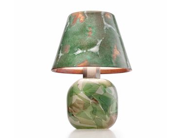 Lampada da tavolo a LED ricaricabile in vetro di Murano ALCHIMIE LAMP Incalmi