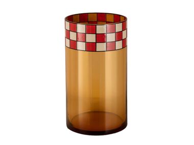 Vaso fatto a mano rotondo in vetro di Murano CAMPI Incalmi