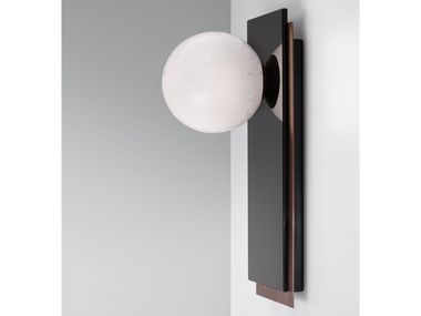 Lampada da parete a LED in rame e vetro con dimmer KELMO WALL Incalmi