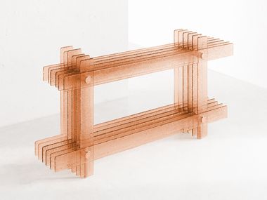 Consolle rettangolare in vetro OSSIMORI Incalmi