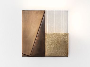 Applique a LED in ottone e vetro QUARTO Incalmi