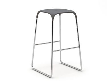 High steel stool with footrest BOBO STOOL Infiniti