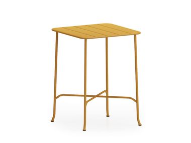Square stainless steel high table DIANE SQUARE TABLE Infiniti