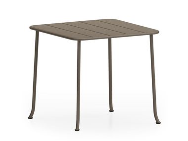Stackable square stainless steel table DIANE SQUARE TABLE Infiniti