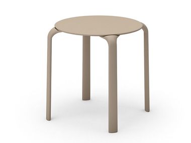 Stackable round polypropylene garden table DROP TABLE - ROUND Infiniti