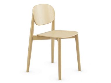 Stackable solid wood chair HARMO Infiniti