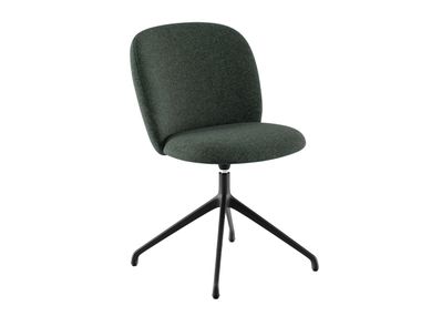 Upholstered trestle-based fabric chair VOLTA SIDE CHAIR 4 STAR BASE Infiniti