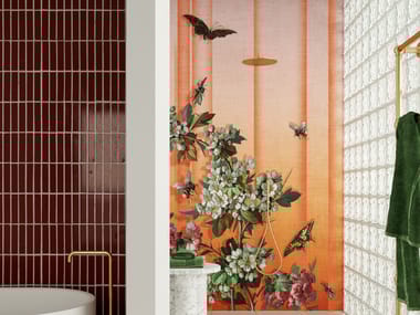 Inkiostro Bianco, BEEBUTTERFILES Carta da parati panoramica lavabile