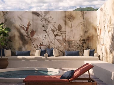 Inkiostro Bianco, COUNTRYSIDE Carta da parati panoramica lavabile