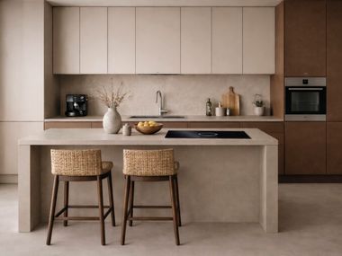 Wand- und Bodenbelag aus Zement MICROVERLAY® Isoplam