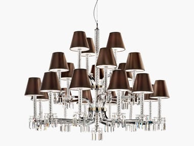 Lampadario in vetro con cristalli Swarovski® PREZIOSO Italamp