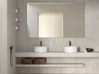 Double washbasin countertop PIANA.2 Italgraniti