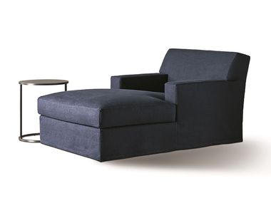 Dormeuse imbottita in tessuto JAMES SLIM Meridiani