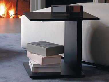 Rectangular wood veneer coffee table JIM Verzelloni