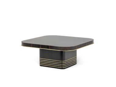 Square ebony central coffee table LIMA JOSÉ LEITE DE CASTRO
