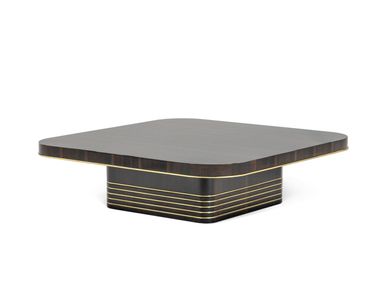 Low square ebony central coffee table LIMA JOSÉ LEITE DE CASTRO