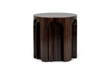 Round ebony central coffee table PALÁDIO JOSÉ LEITE DE CASTRO