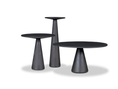 Round low cement coffee table JOVE Baxter