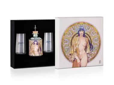 Box con bottiglia di gin e bicchieri J.ROSE LONDON DRY GIN J.Rose