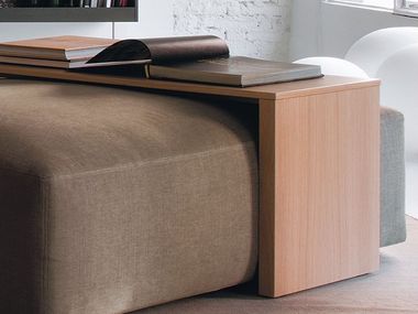 Rectangular wood veneer coffee table JULES Verzelloni
