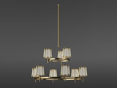 Lampadario a LED in ottone JULIA Quasar