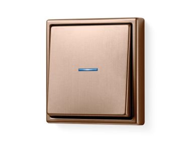 Interruttore in acciaio con finitura bronzo spazzolato LS 990 JUNG