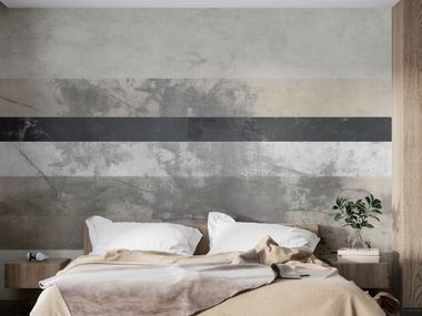 Geometric nonwoven wallpaper MARBLE INLAY JaWalls