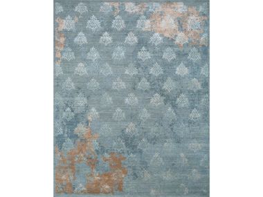 Rectangular handmade wool rug INDE ROSE ENR-7017 Jaipur Rugs