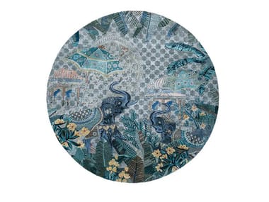 Tappeto fatto a mano rotondo in lana INDE ROSE SLR-7067 Jaipur Rugs