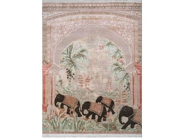 Tappeto rettangolare fatto a mano in lana INDE ROSE SLR-7068 Jaipur Rugs