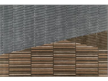 Handmade rectangular wool rug KASANE - Smoke Blue/Charcoal Jaipur Rugs