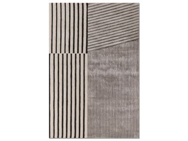 Rectangular handmade wool rug SUKIMA - Charcoal Slate/Nichel Jaipur Rugs