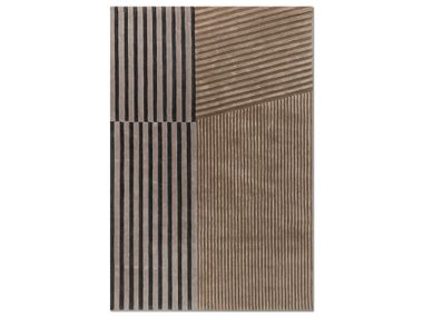 Rectangular handmade wool rug SUKIMA - Honey/Gray Jaipur Rugs