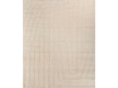 Rectangular handmade wool rug ZURI AKWL-1767 SNOW WHITE Jaipur Rugs
