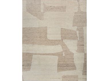 Rectangular handmade wool rug ZURI AKWL-1793 NATURAL IVORY Jaipur Rugs