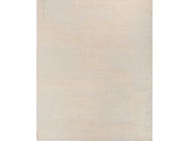 Rectangular handmade wool rug ZURI AKWL-1793 SNOW WHITE Jaipur Rugs