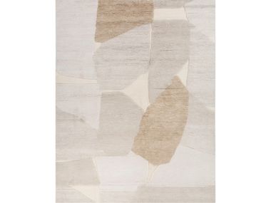 Handmade rectangular wool rug ZURI AKWL-1803 WHITE Jaipur Rugs