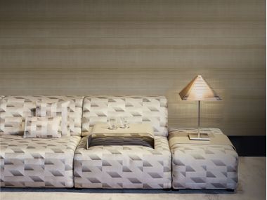 Carta da parati in seta e filati laminati NABUCCO HORIZONTAL Jannelli&Volpi