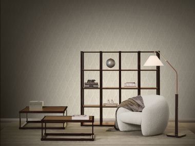 Carta da parati in seta e filati laminati SHERAZADE Jannelli&Volpi