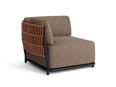 Poltrona da giardino ad angolo in tessuto CALA Jati Kebon